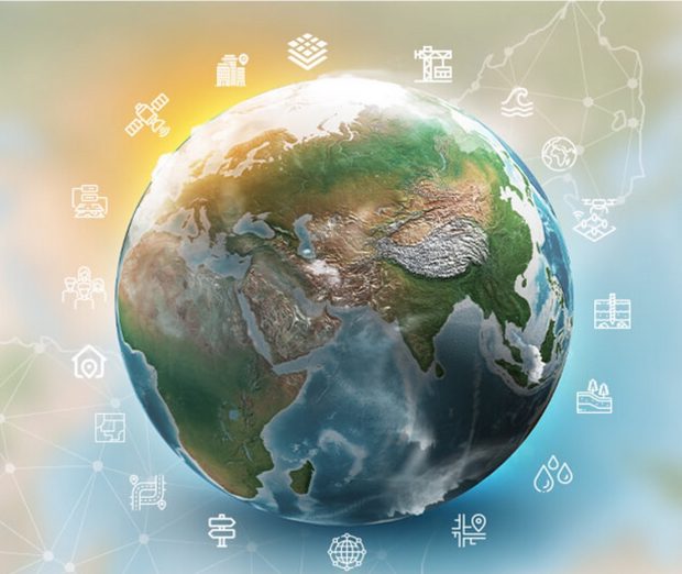 A connected globe representing modern infrastructure